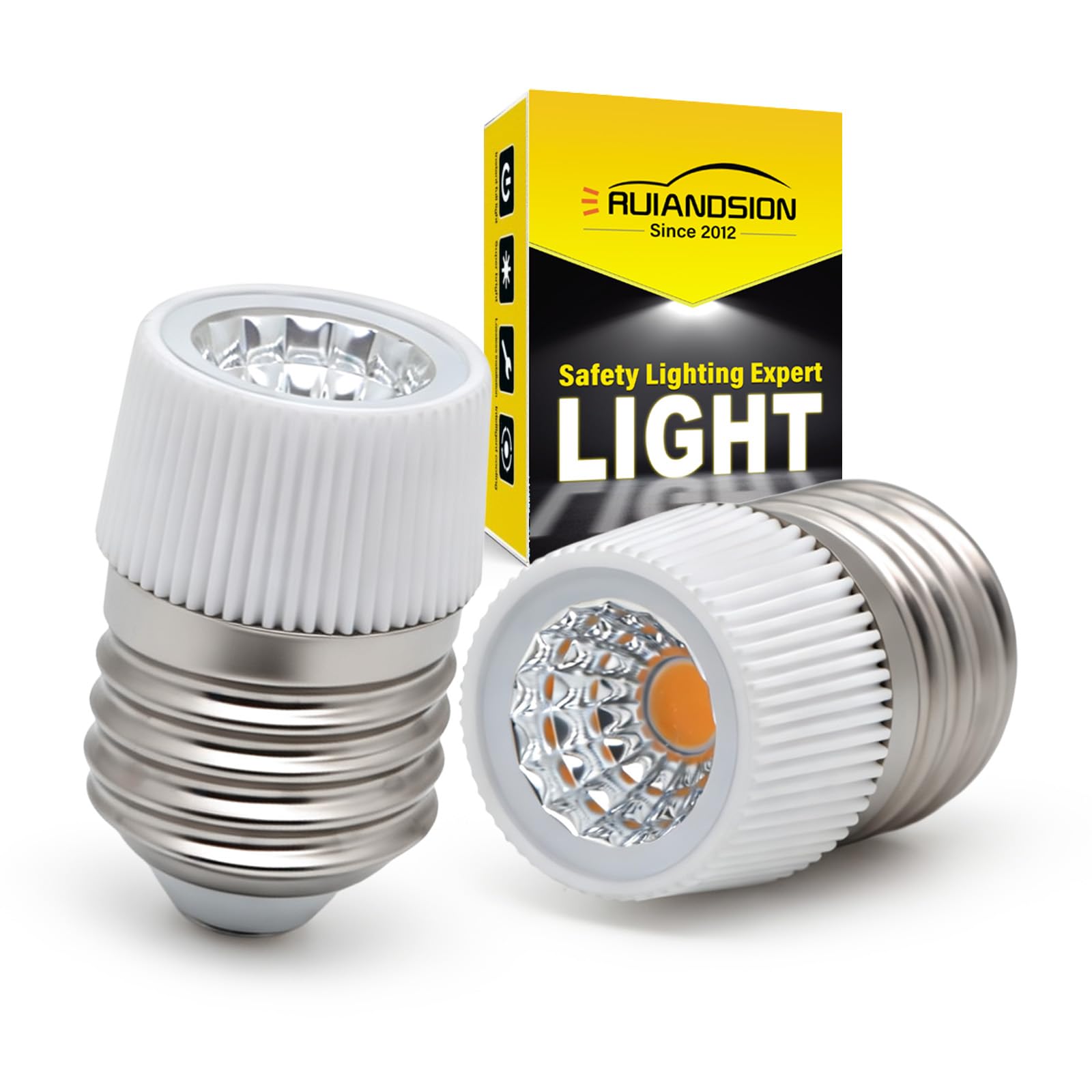 E27 dimmbare LED 3W Birne 2700K Warmweiß COB Spot für Gästezimmer | 2700K warm einladendes Leuchten für Hotels & Pensionen. 38° COB-Strahl, flimmerfrei, dimmbar, Keramik. Bulk-Pack