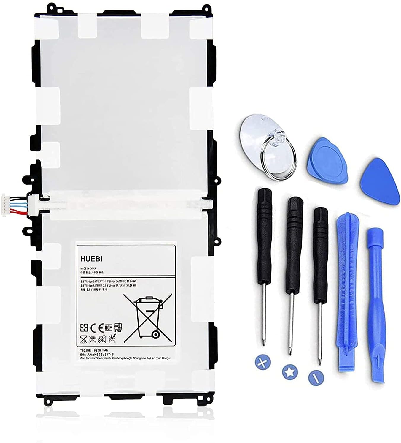 – T8220E T8220K T8220U T8220C Tablet Battery Replacement for Samsung Galaxy Note 10.1 2014 Edition SM-P600 SM-P601 SM-P602(3G&Wifi,Turkey) SM-P605(LTE,3G&Wifi) SM-P605V SM-P607T SM-T520(3.8V/8220mAh)
