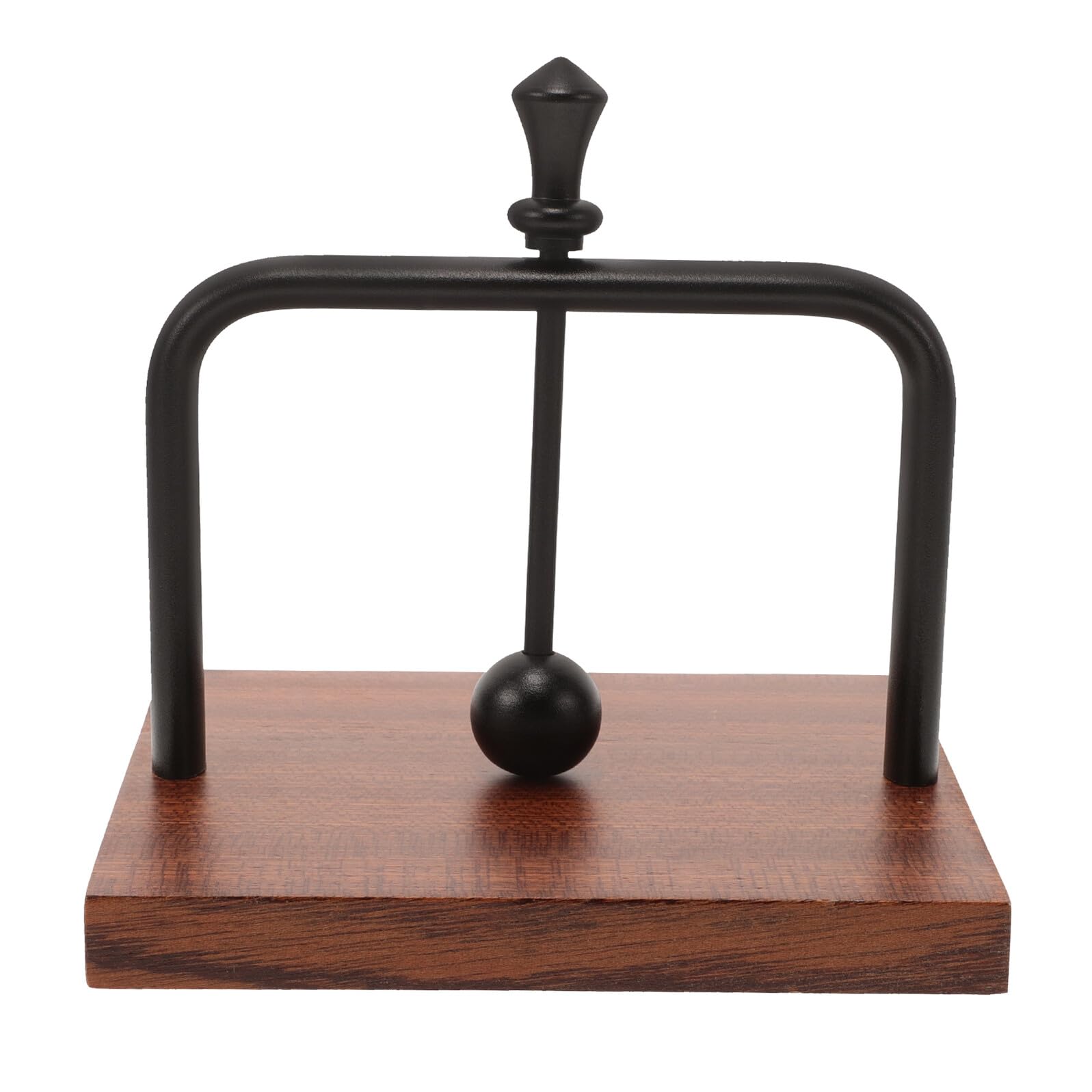 TOYANDONA Servilletero de Papel Vertical Construcción Firme y Resistente Negro de Madera y Aluminio, Diseño Elegante y Creativo Adecuado para Cafeterías y Restaurantes