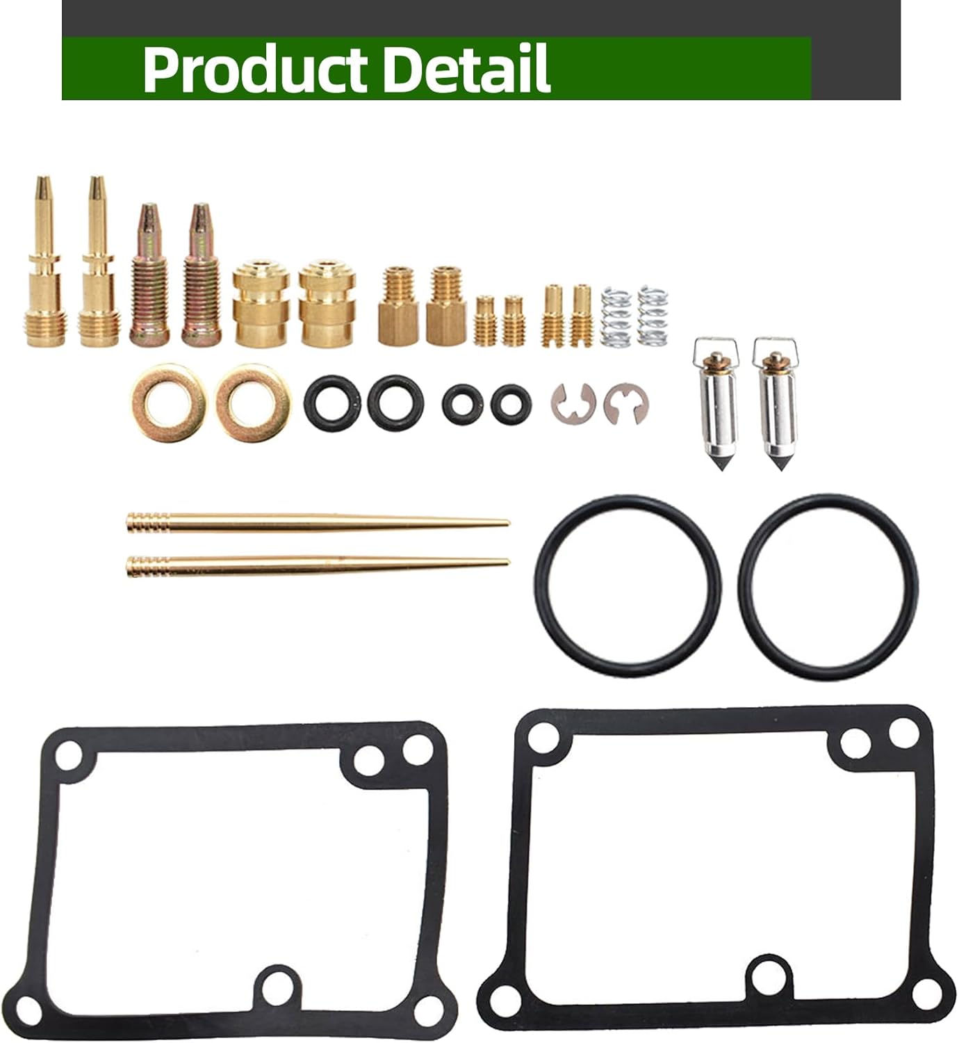 ALL-CARB 2Pcs Carburetor Repair Kits Replacement for Yamaha Banshee 350 YFZ350 YFZ350LE 1988-2006