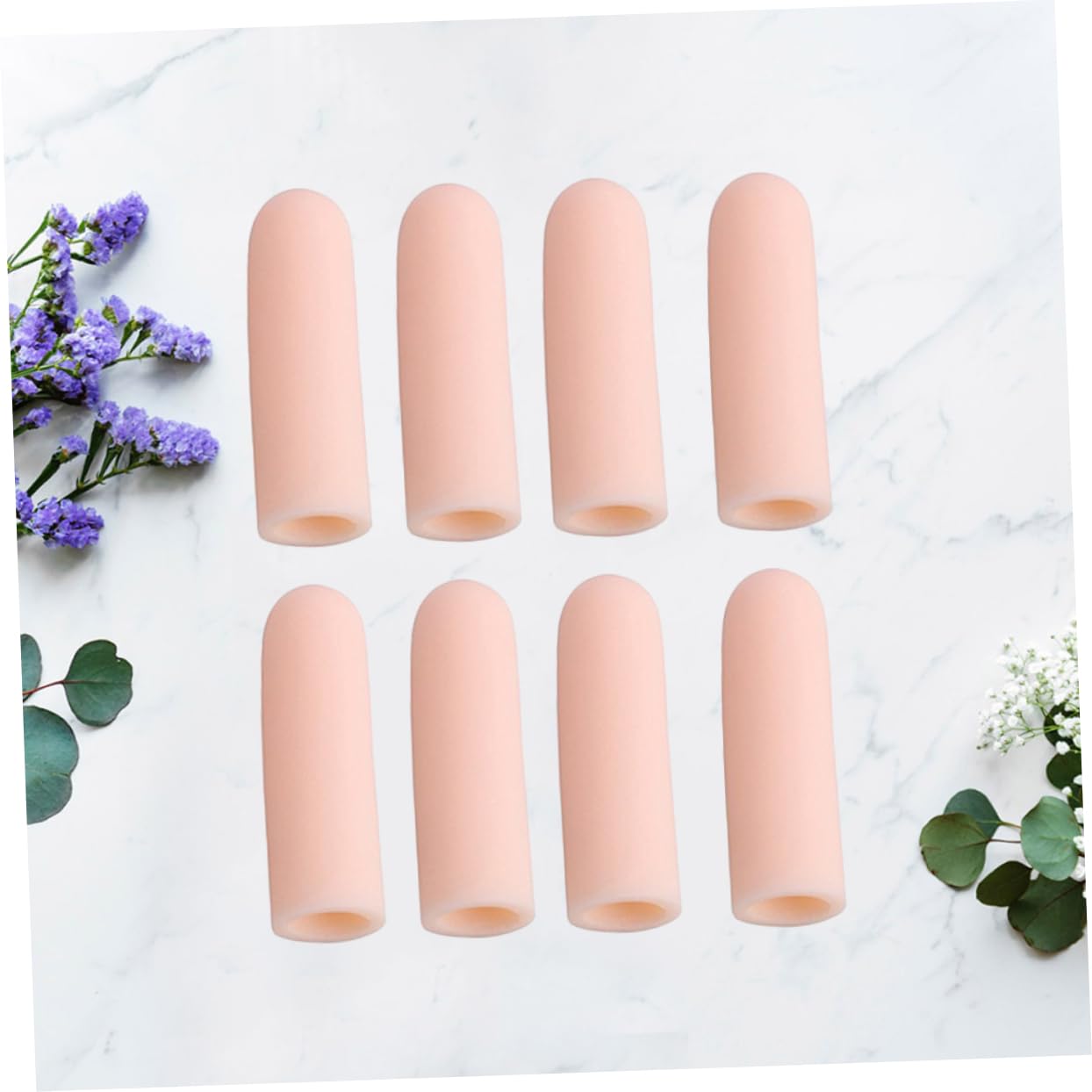 FRCOLOR 8pcs Finger Cover Finger Sleeve Runners Toe Cap Toe Protector Finger Protector Fingertips Covers Thumb Protector Finger Caps Silicone Toe Covers Toe Caps C01 Supplies Multifunction