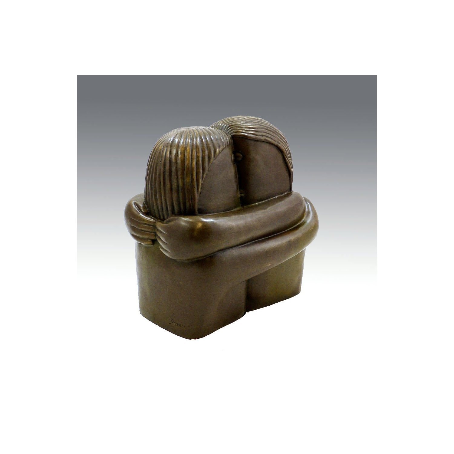 Ekershop - Figurine d'art Moderne - Motif - Le Baiser signé - brâncusi Constantin - Sculpture décorative en Bronze - Acheter des Statues en Ligne - Décoration de la Maison