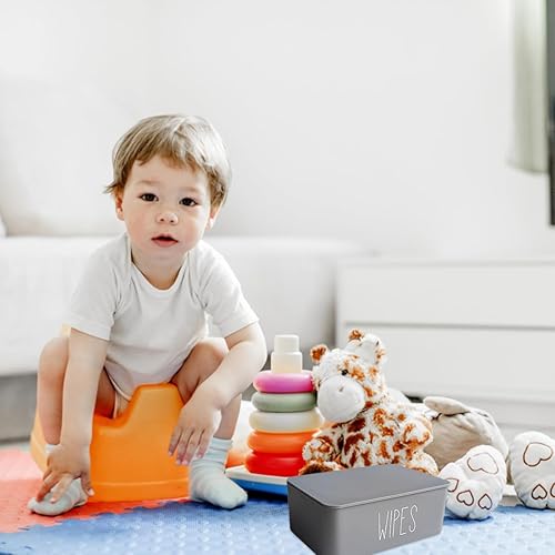 Miniatura 7 de Moorfowl Dispensador de toallitas para bebé, decoración de baño, 7.28 pulgadas de largo x 4.80 pulgadas de ancho x 2.75 pulgadas de alto, contenedor