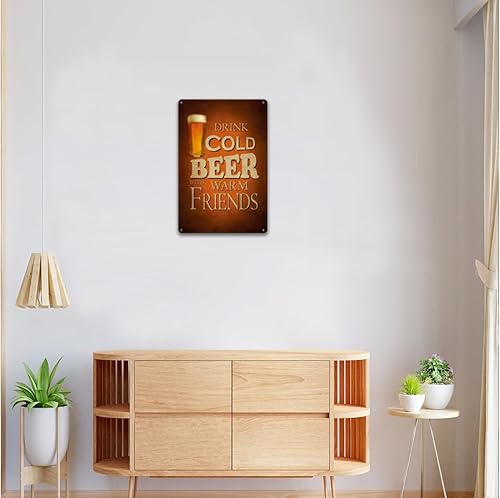 Miniatura 6 de Póster de arte retro de metal para decoración de pared, cartel de metal para bar, pub, club, cafetería, restaurante, oficina, decoración del hogar,