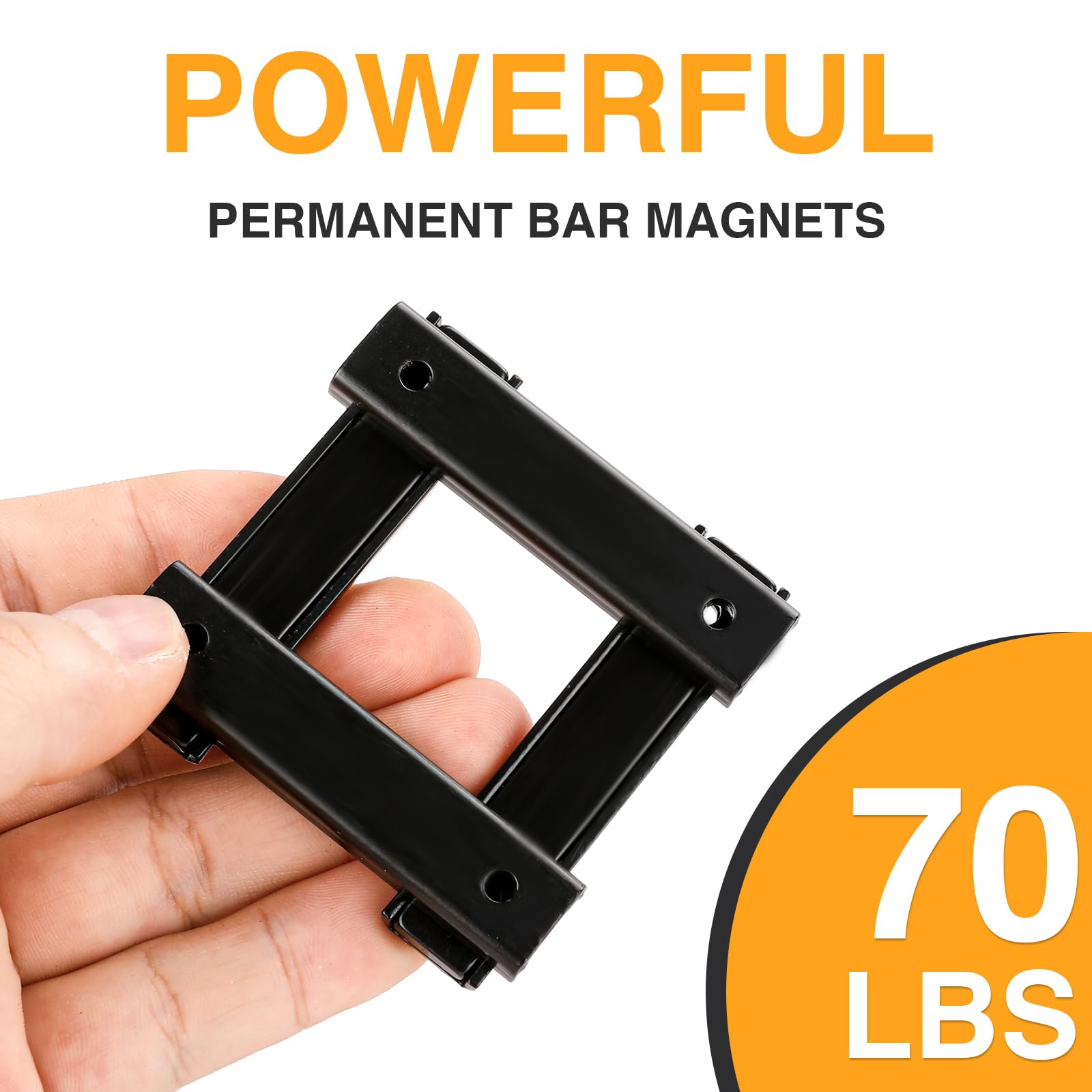 TRYMAG Bar Magnets, 80Lbs 15 Pack Countersunk Hole Magnet with Screw — Amazon image 5