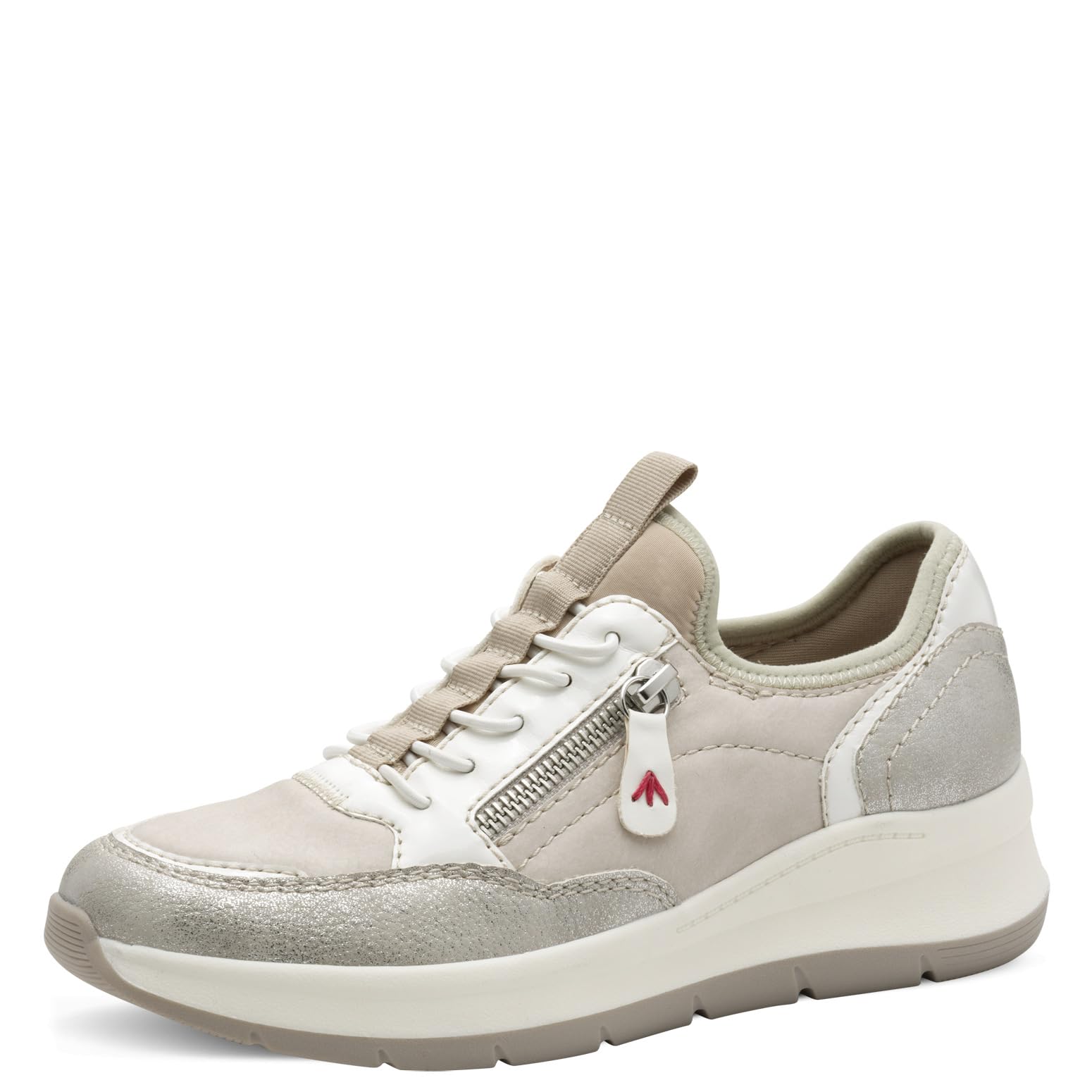 Jana Damen Sneaker flach mit Chunky-Sohle Vegan