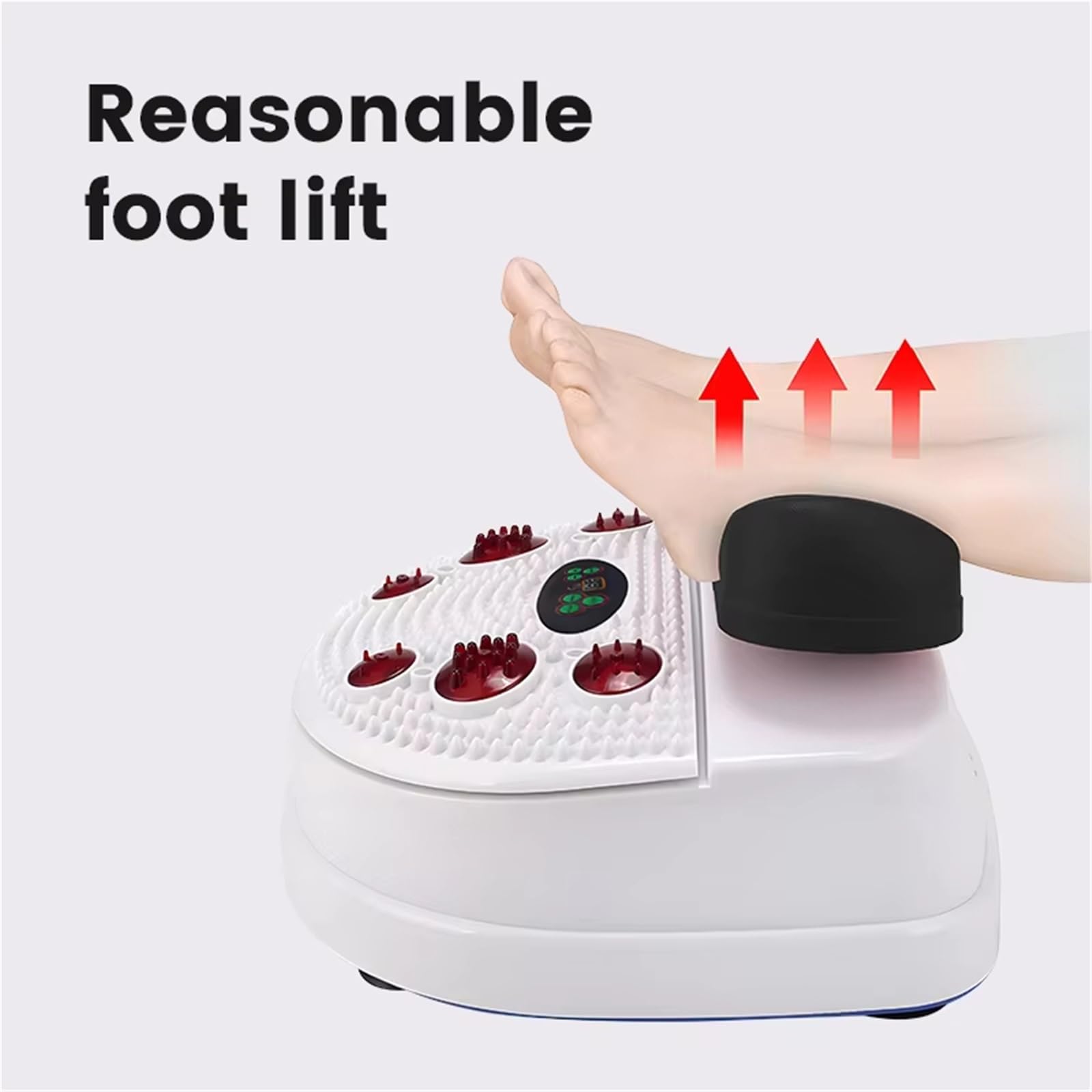 Smart Swing Foot Massager Machine, Fitness Blood Chi Machine ze sterowaniem drutowym, pasywny przyrząd do ćwiczeń aerobowych do Vitality Swing Shaking, wygodny wyściełany masażer do stóp(Black 2)