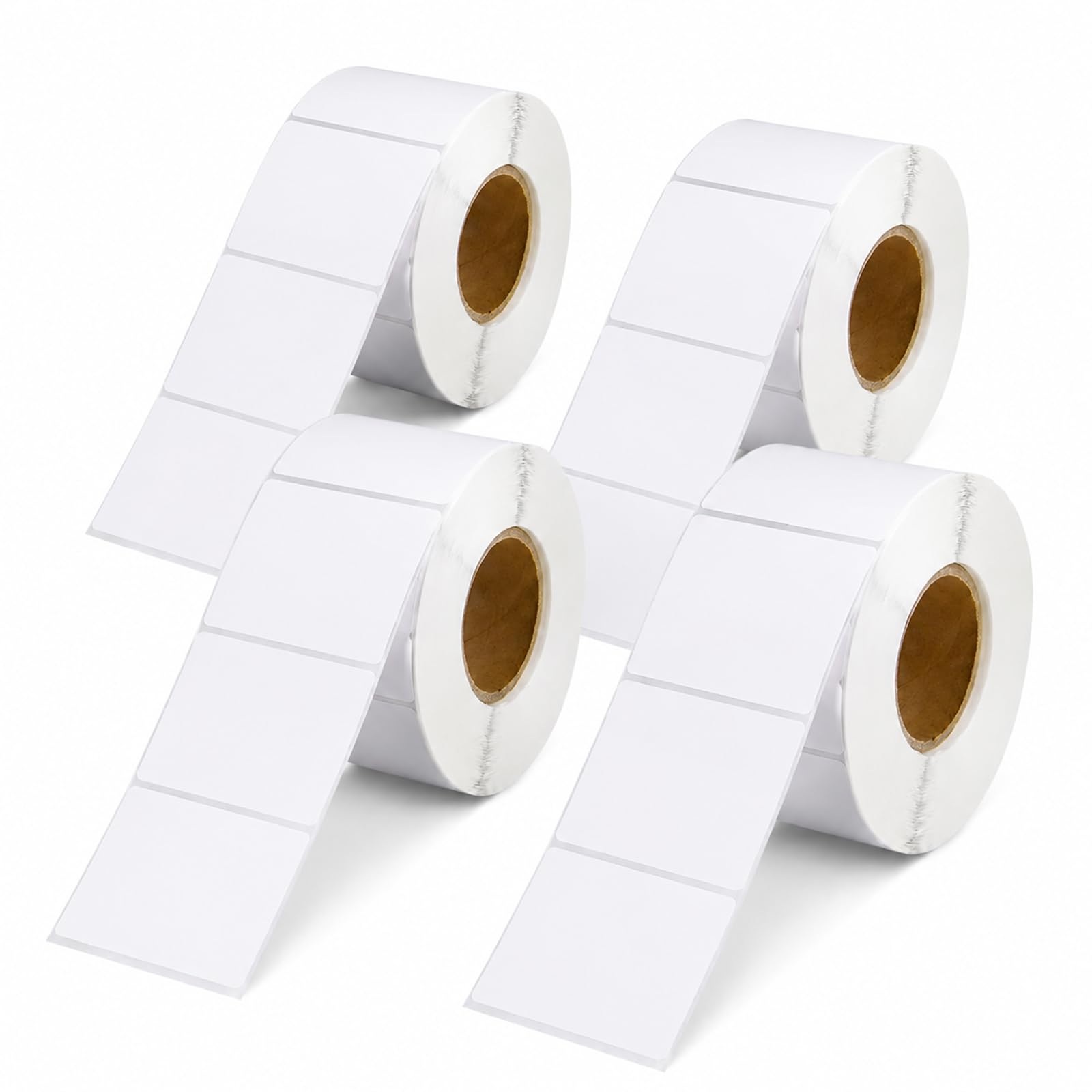 4000 Pcs 50x30mm Self Adhesive Thermal Labels Blank Roll for Office Kitchen
