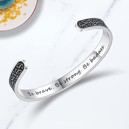 Miniatura 3 de TONY & SANDY - Brazaletes motivacionales para mujeres, adolescentes o niñas, regalos de cumpleaños personalizados para mamá, hija, hermana o amigas,