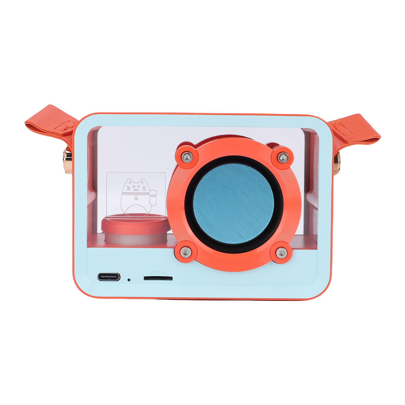 Mini Máquina de Karaoke con 2 Micrófonos Inalámbricos, Altavoz BT y Juego de Micrófono, Portátil Mano, Calidad Sonido Rica para Actuaciones Memorables (Micrófono Doble)