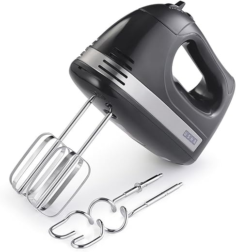 Usha 3732 300 W Hand Mixer with 2 Hooks|2 years warranty,Longer cord for flexible usage,Copper motor for longer life,Accessories Beater and…