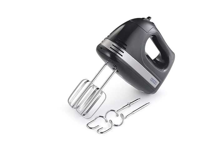 Usha 3732 300-Watt Hand Mixer with 2 Hooks (Black)