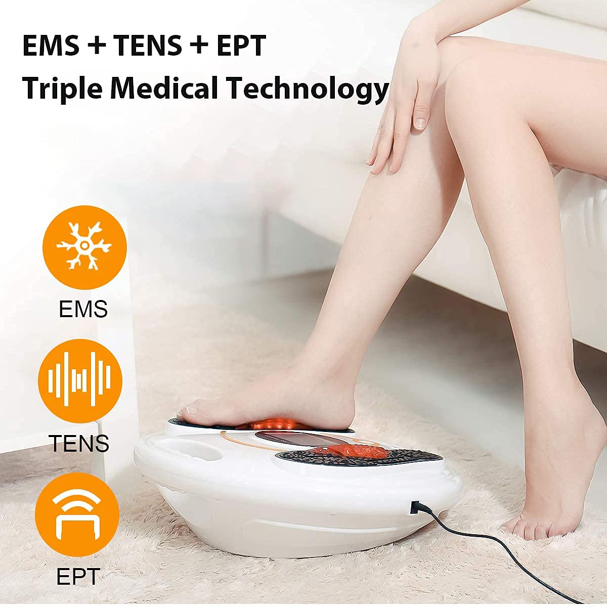 Foot Circulation Stimulator(FSA or HSA Eligible), EMS Foot Massager