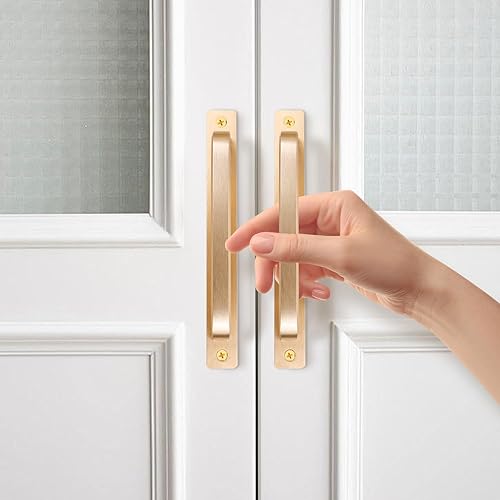 Miniatura 6 de Manijas de puerta de granero para gabinete de cocina, manija de cajón de gabinete de cocina, tirador de puerta corrediza de granero de aleación de