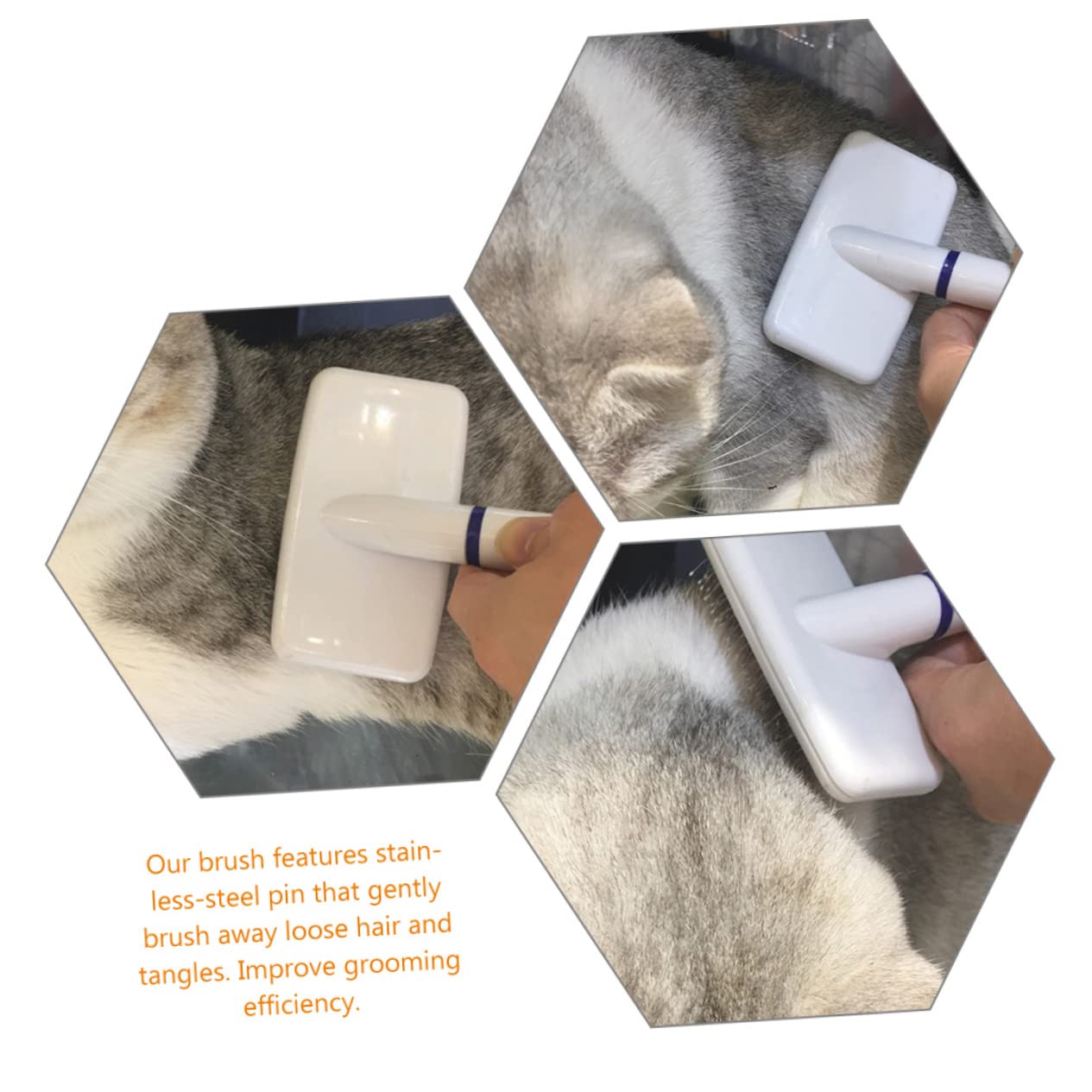 Toddmomy Brosse de Toilettage pour Animaux Peigne Anti-mue pour Chien Accessoires de Toilettage pour Chiens