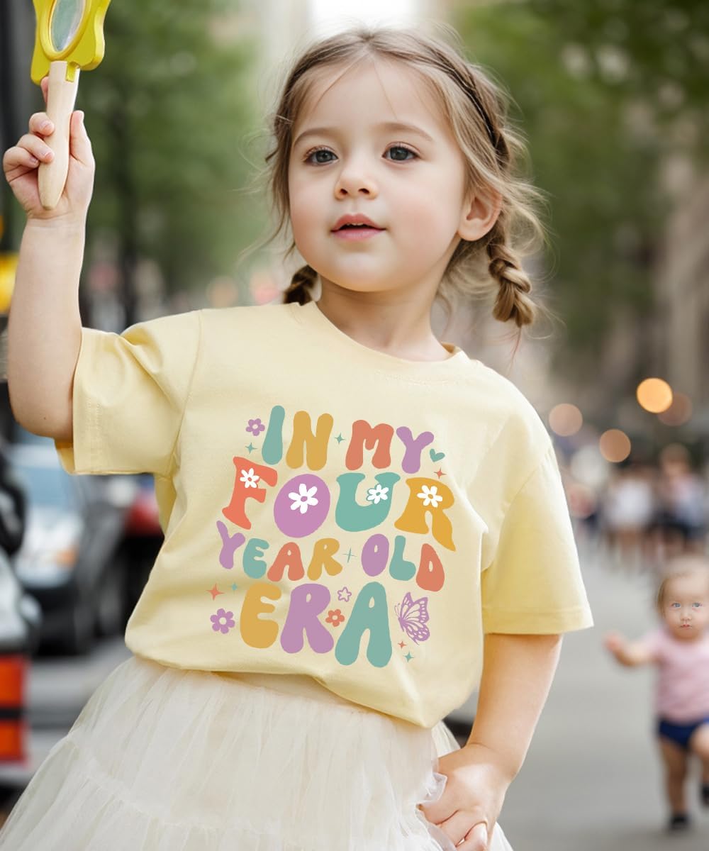 Girls Birthday Shirt 2nd 3rd 4th 5th 6th Girls B-Day Outfits Mermaid Theme Cotton Short Sleeve Tee Tops