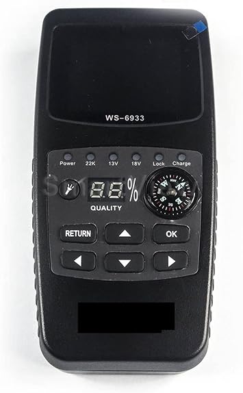 TV Signal Strength Meter, Satellite Finder WS-6933 Digital Satfinder DVB-S2 2.1 Inch LCD Display FTA C&KU Band WS 6933 WS6933 Sat Meter,Camping Essentials
