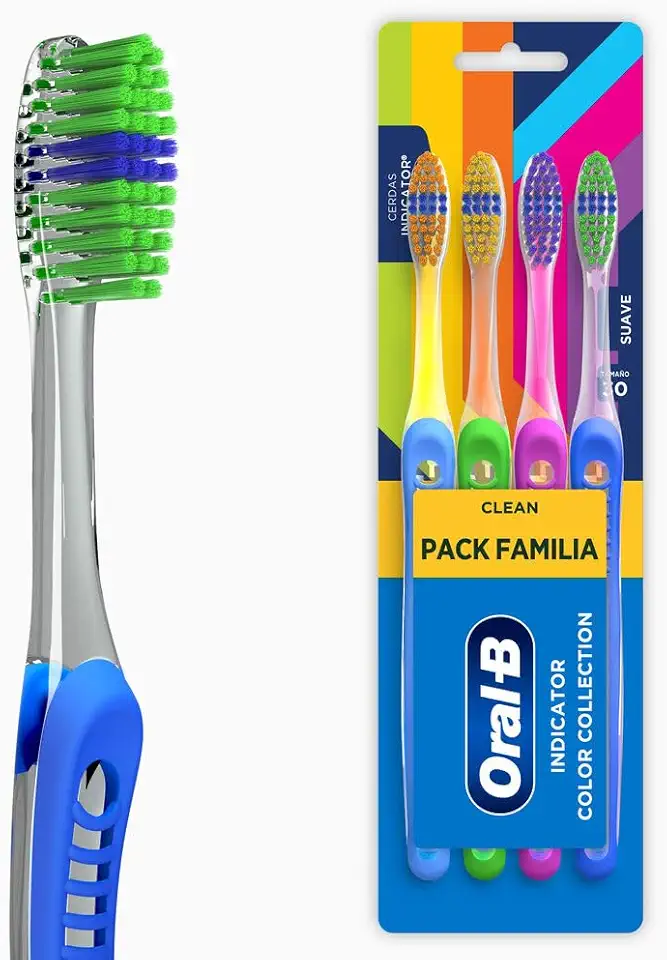 Oral-B Escova de Dente Clean Indicator Color Collection, 4 Unidades