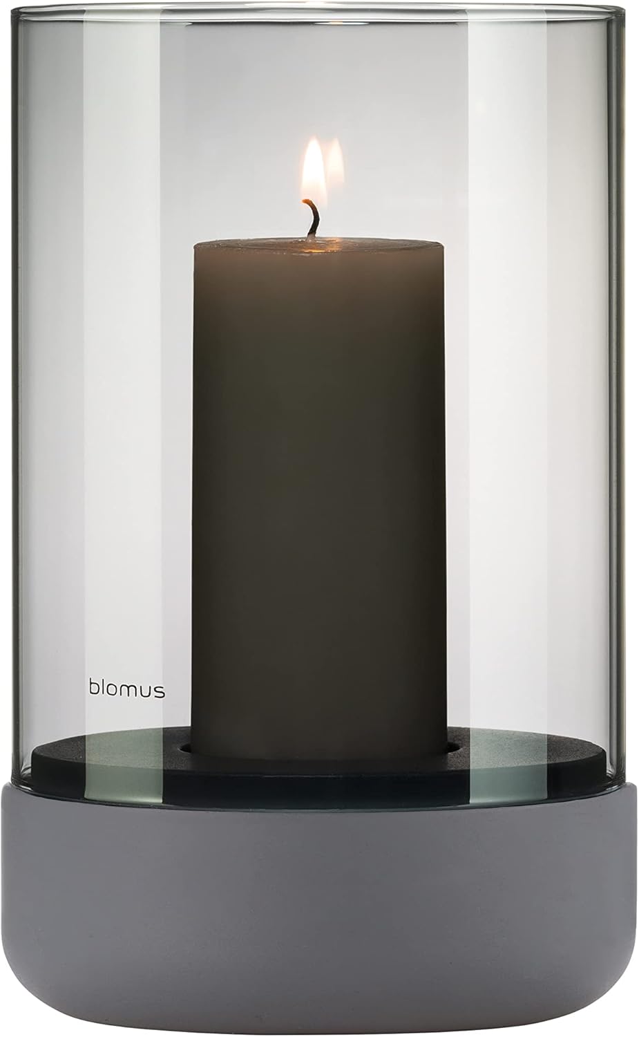 blomus Calma Hurricane Lamp Medium - Steel Grey