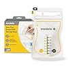 Medela Easy Pour – Bolsas de almacenamiento de leche materna | 50 unidades de 210 ml | Bolsas desechables a prueba de fugas para leche materna con protección de leche | Reciclables y sin BPA