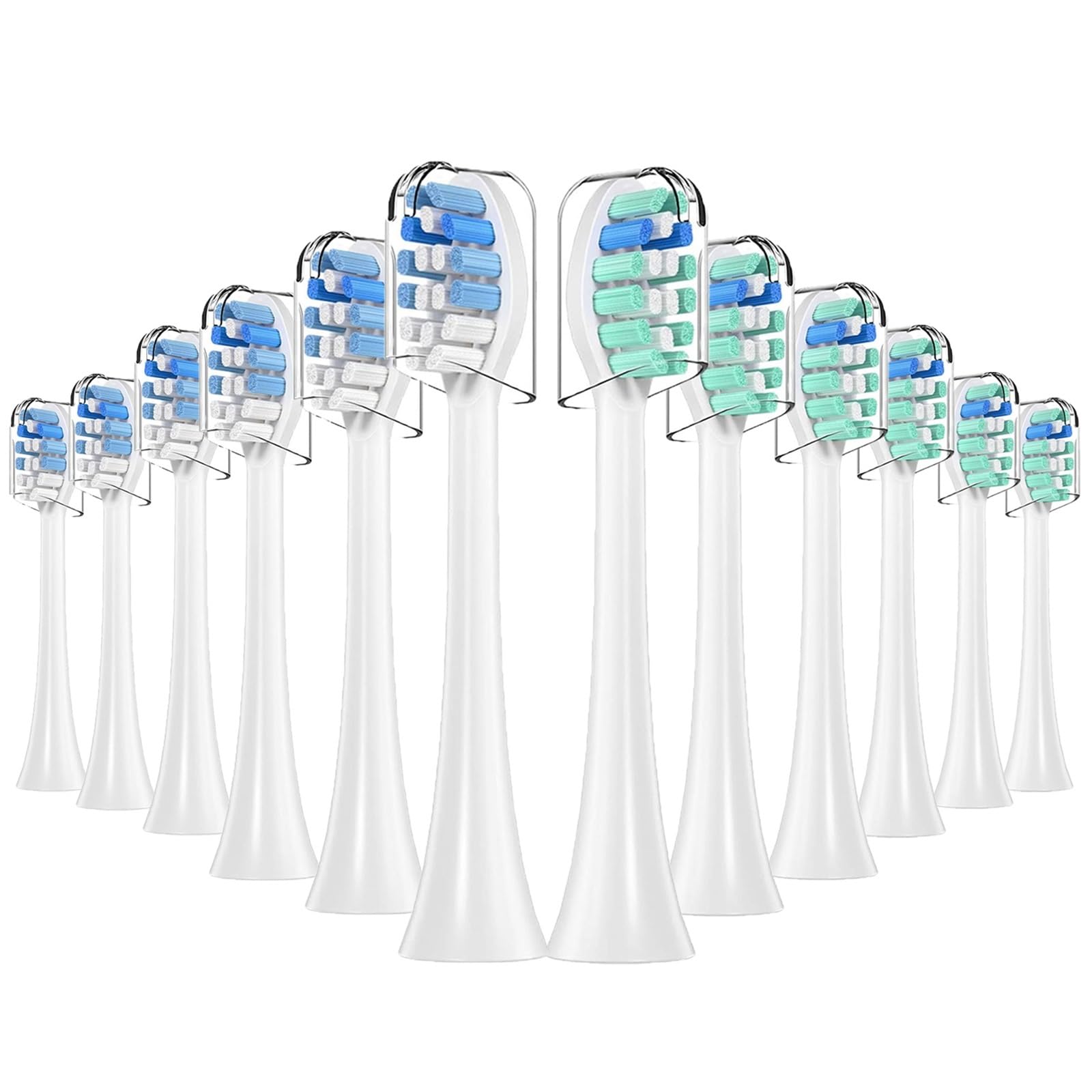 Testine 4-16pcs per testine di ricambio PH, 4100 5100 6100 | testina spazzolino elettrico, 9023 HX9312 HX9322 HX9331 HX9332 HX9340 HX9342 HX9350 HX9352(8pcs Green)