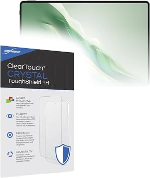 BoxWave Screen Protector Compatible with Honor MagicPad 2 12.3 in - ClearTouch Crystal ToughShield 9H 2-Pack, Clear 9H Tough Flexible Film Screen Protector
