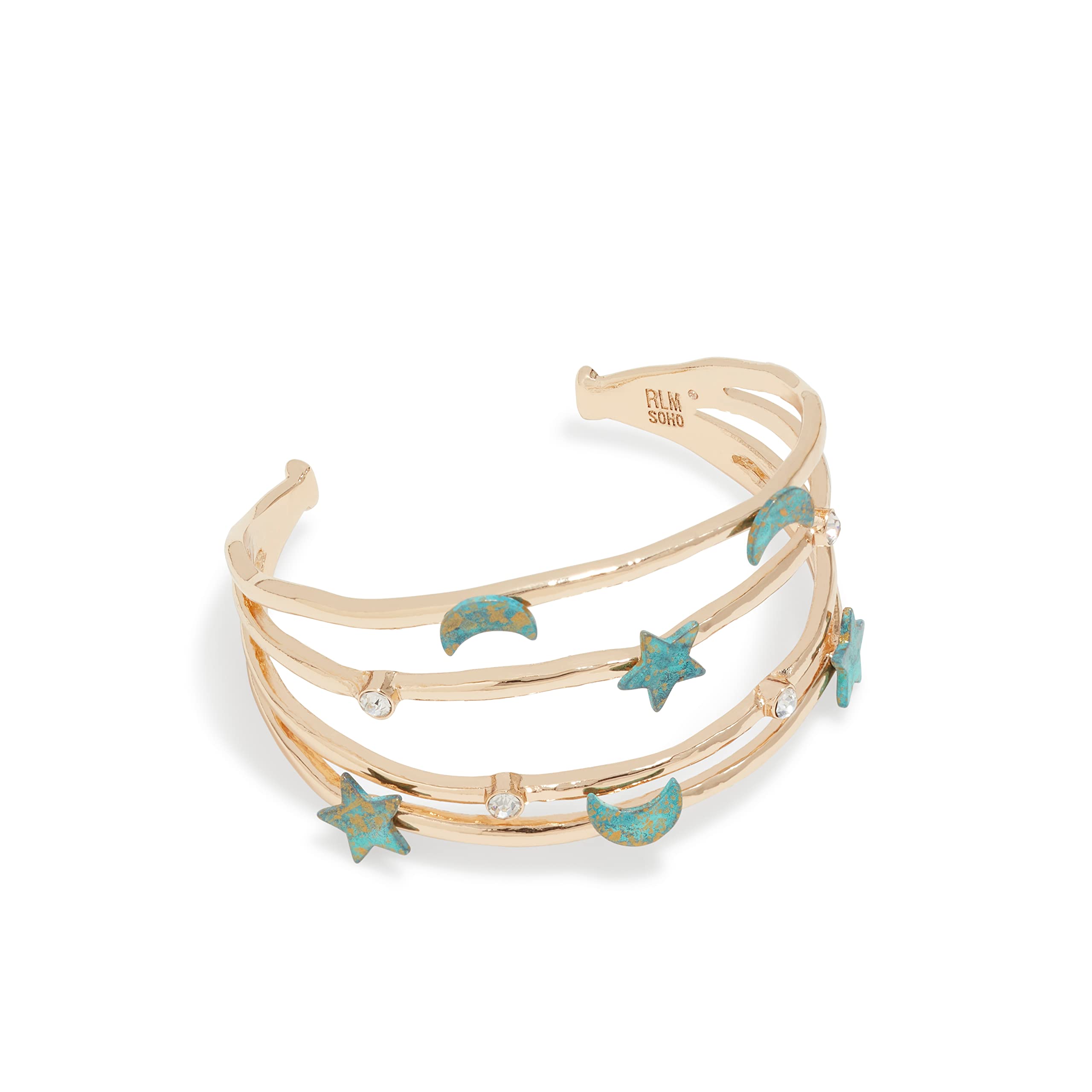 Celestial Patina Wire Cuff Bracelet