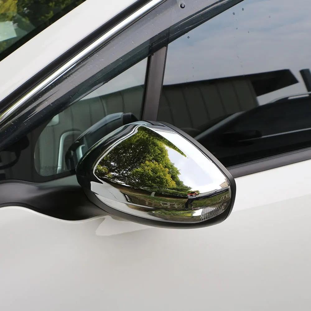 Alloggiamento Specchietto Retrovisore Per Peugeot 208 2014 - 2017 ABS Cromato Specchietto Retrovisore Per Auto Lato Sinistro Destro Tappo Di Protezione Custodia Adesivi 2 Pezzi Specchietto Retrovisore