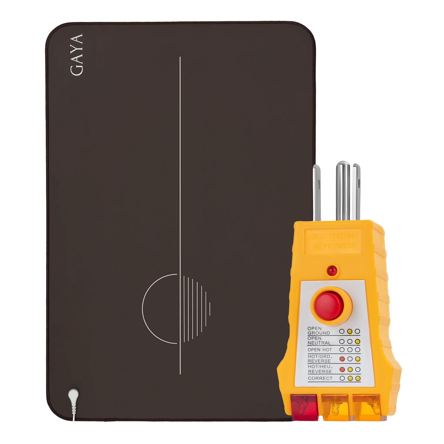 Grounding Mat and Tester Bundle: All-in-One Kit for Wellness & Safe Living