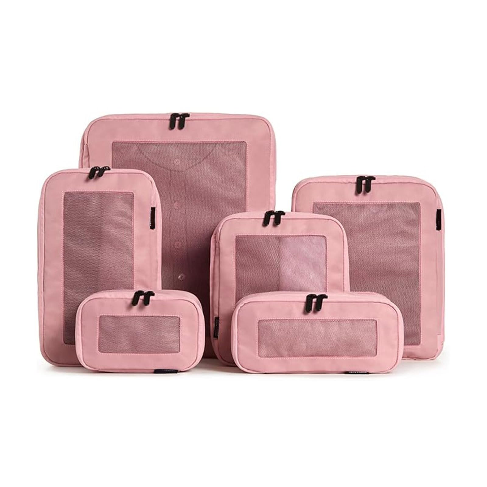 6 Pack Travel Compression Storage Bags Set in Various Sizes for Clothes Shoes Keeping Waterproof Foldable Travel Storage Bags Set