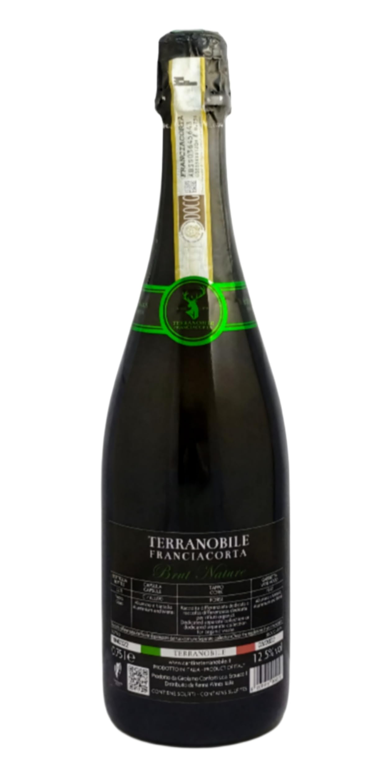 Terranobile Franciacorta Brut Nature Dosaggio Zero/Pas Dosè DOCG Millesimato 2020 Chardonnay Pinot Nero - 750 ml