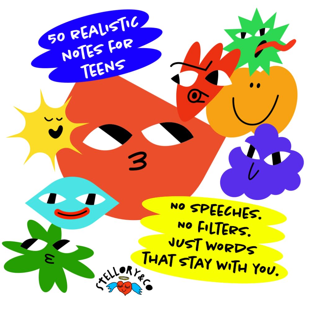 50 Realistic Notes for Teens: Honest phrases about growing up, doubting, changing and being yourself
