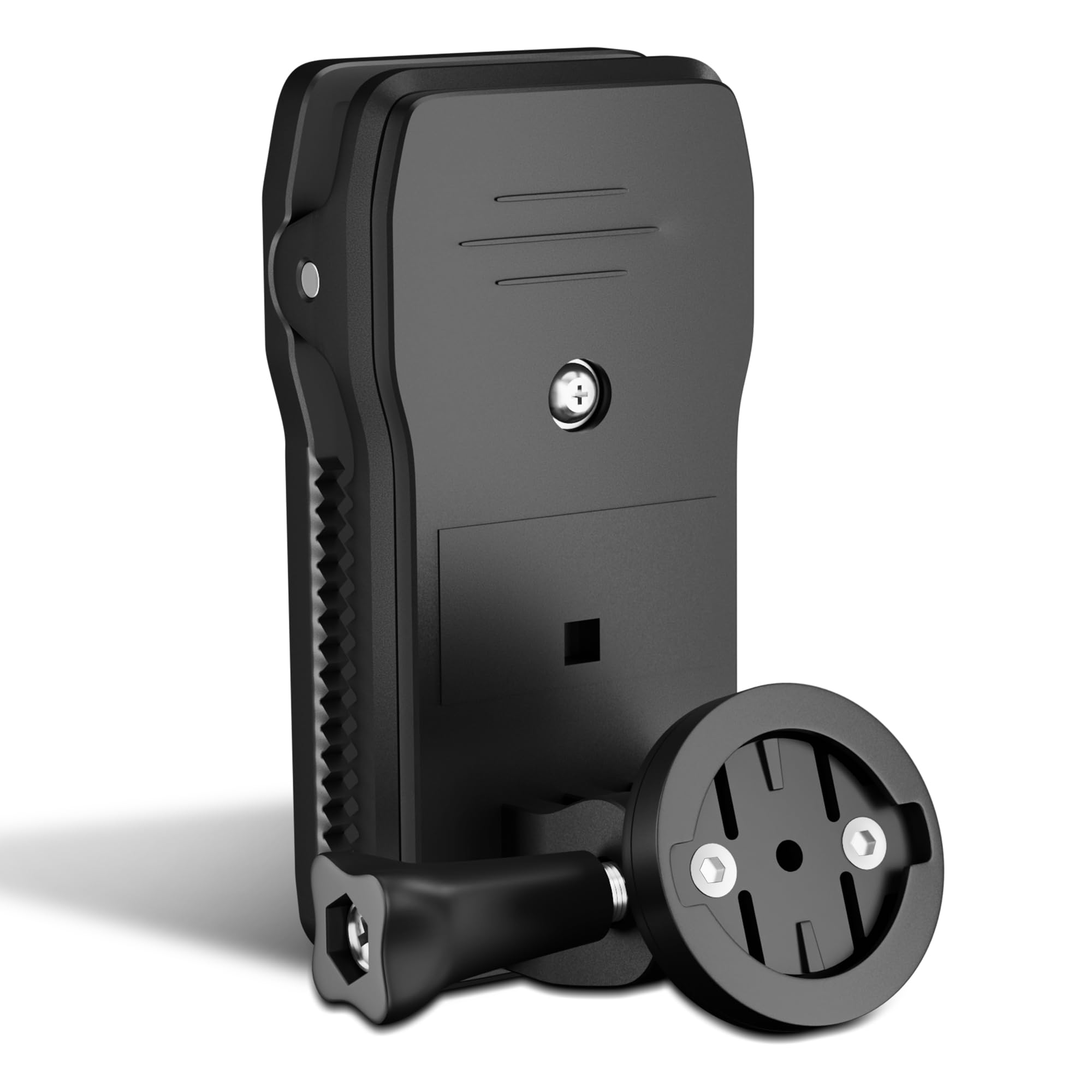 Uchwyt na sakwę rowerową, kompatybilny z Garmin, uchwyt na klips do torby podsiodłowej z szerokimi paskami co najmniej 48 mm, obracany o 360° uchwyt do Garmin Varia RTL515, RTL510, RVR315