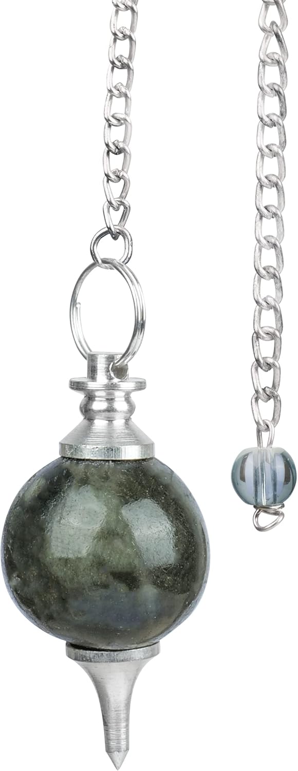 "Black Tourmaline Pendulum Pendant" - Image 2