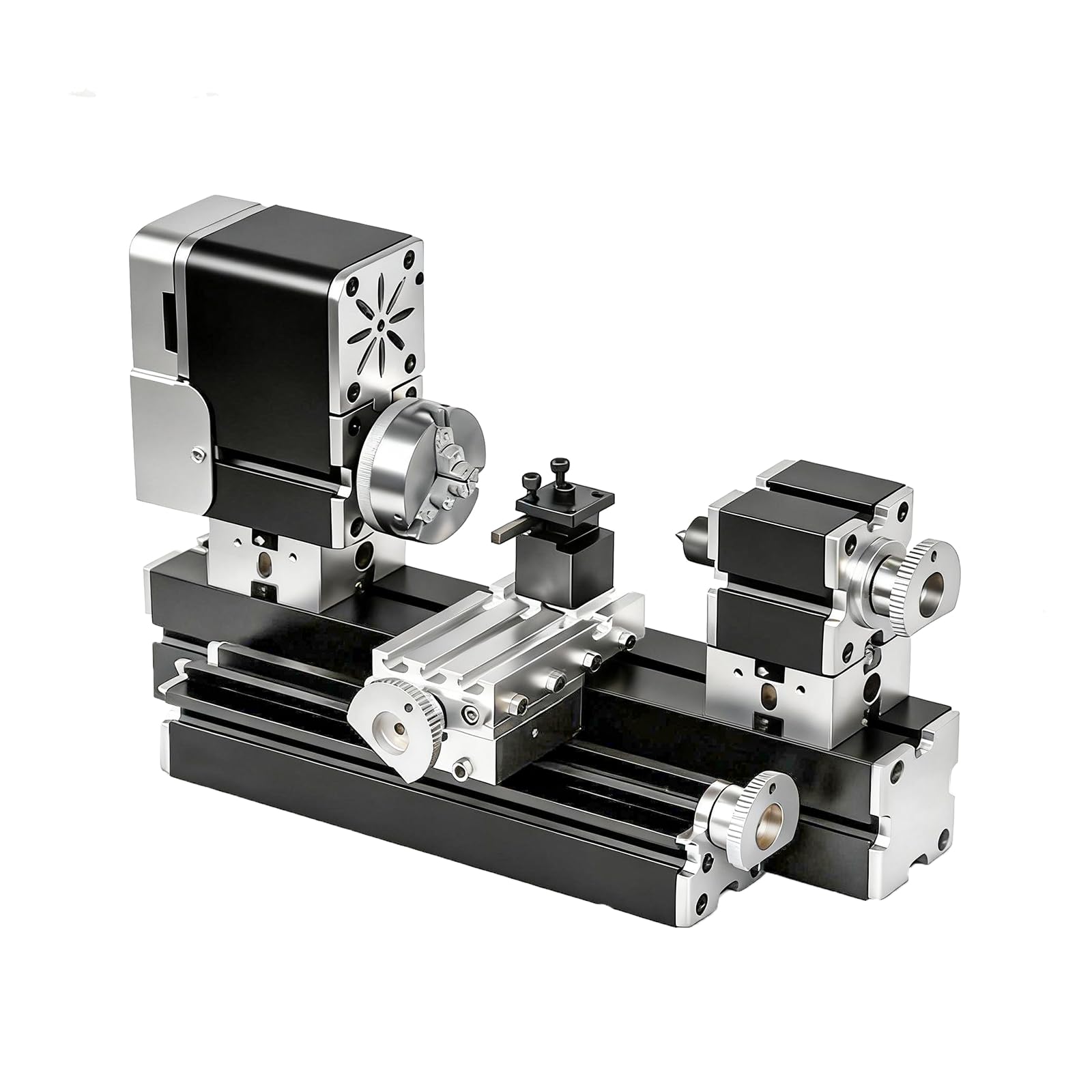 Photo 1 of AcmeFlare All-Metal Elevated Mini Safety Lathe 36W, 20,000RPM Precision Metal & Wood Turning Machine – Durable Desktop Lathe for DIY Projects, Crafts, Model Making & Education