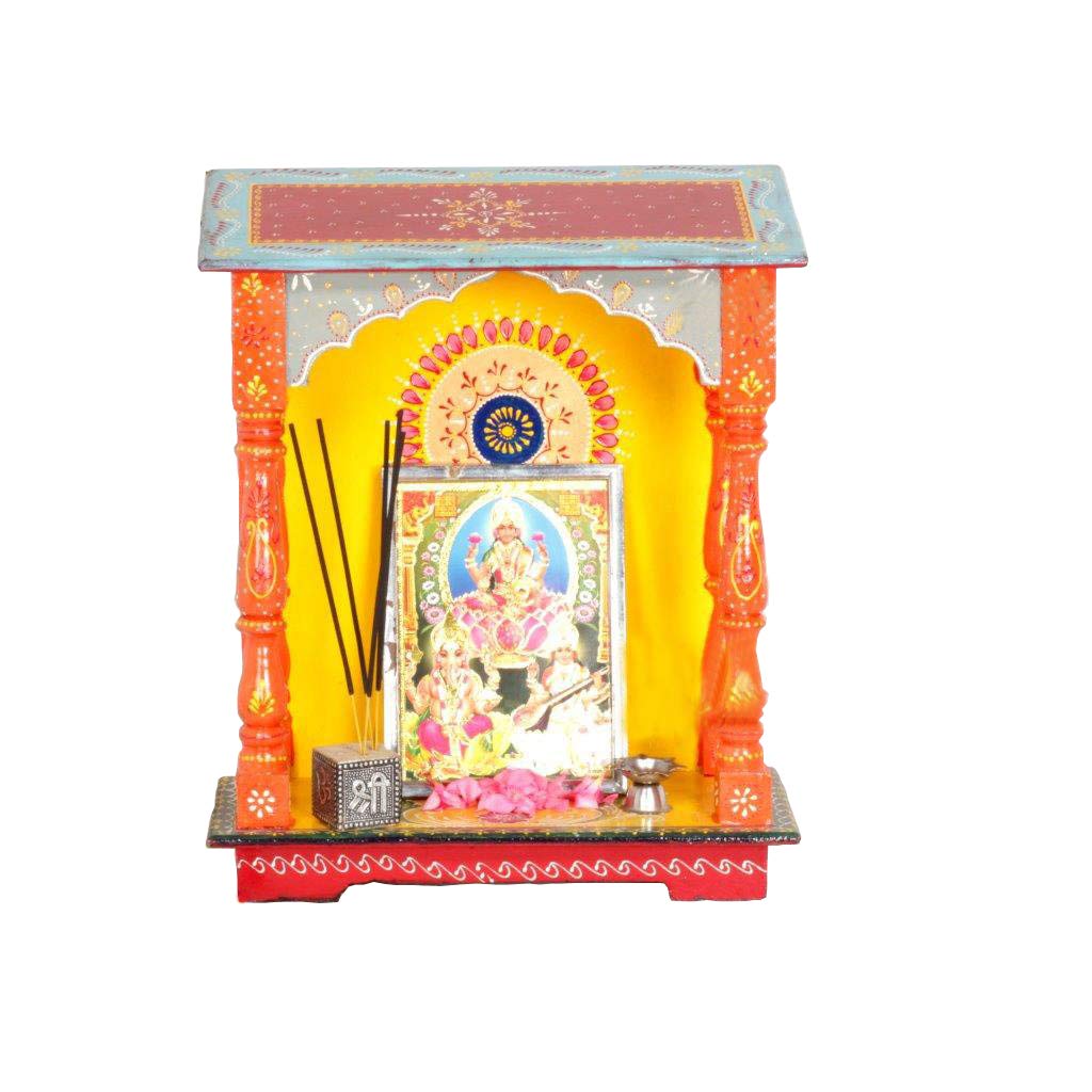 Buy Makan Wooden Temple/Home Temple/puja mandir/Wooden Temple/Temple for Home/puja ghar/Temple