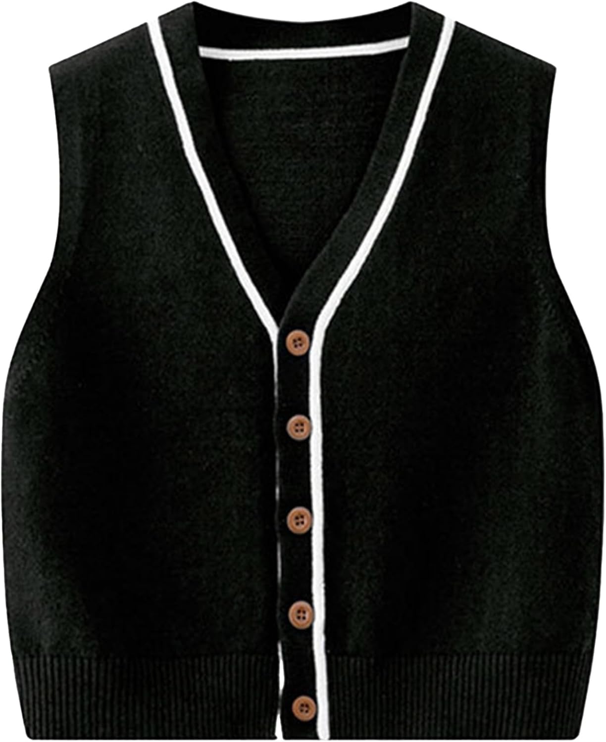 Jugaoge Kids Boys Girls School Uniform Vest Shrug Sweaters