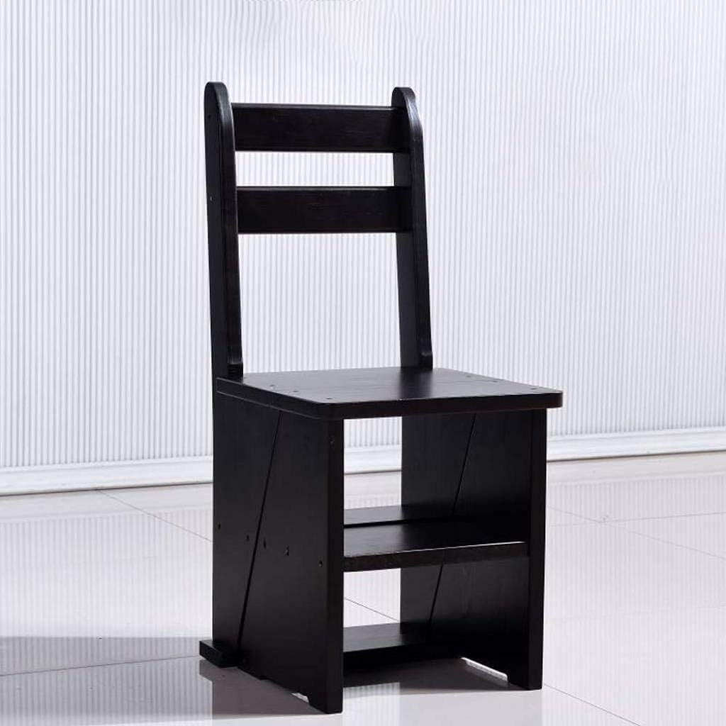 Tabouret échelle en bois blanc OKUOKA pour atteindre les étagères de cuisine en sécurité