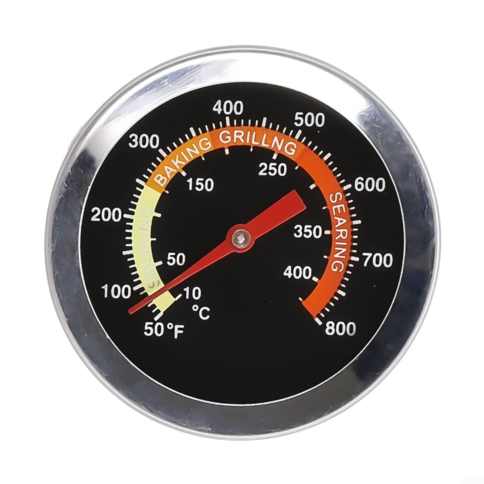 Yelvera Bbq Temperature Gauge, Stainless Steel Oven Temperature Gauge, Build with Screw Mount Design for Secure Installation on Oven Panels and Grill Lids