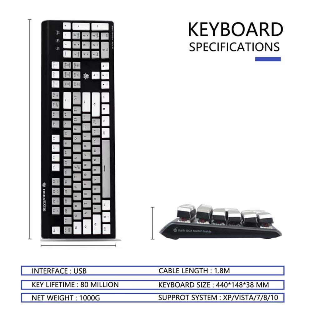 Twclado di tastiera Gaming Pro retroilluminazione tastiere meccaniche retroilluminato tastiera di calcolatore Mekanik Klavye RGB Clavier Gamer