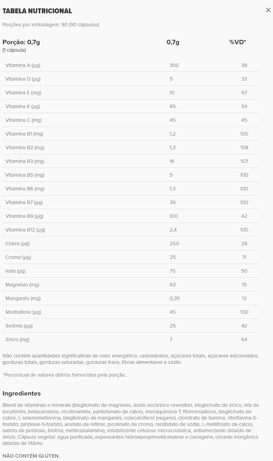 Essential Nutrition – Vitalift – 90 doses – Multivitaminico e Multimineral + Coqueteleira em promoção! Veja a oferta e mais achadinhos de Vitaminas & Suplementos 3 Hoje é o melhor dia para comprar Essential Nutrition – Vitalift – 90 doses – Multivitaminico e Multimineral + Coqueteleira com aquele preço maroto! Promoção! Aproveite a oferta! 3