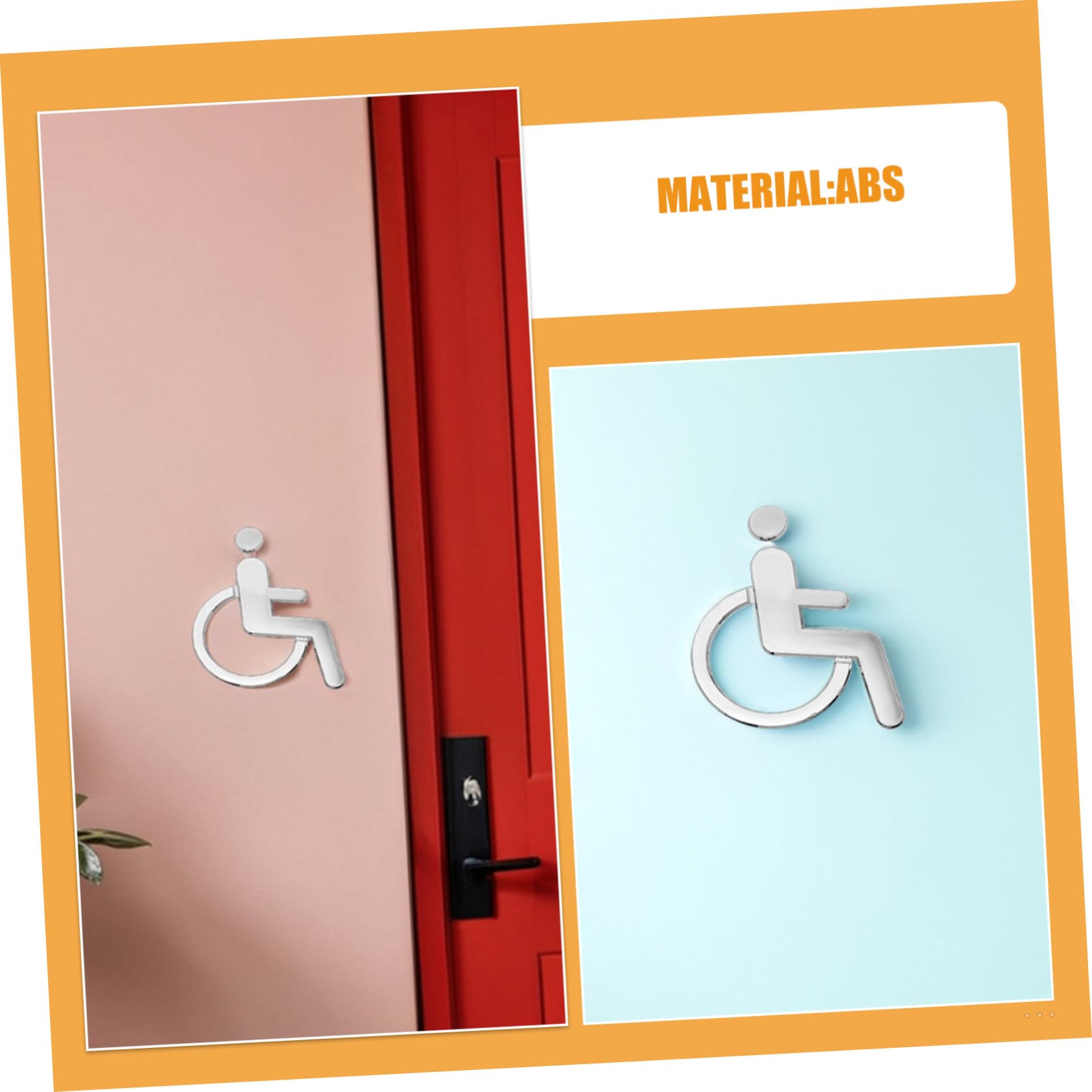 MAGICLULU 6 Piezas De Símbolo De Discapacidad Señal Para Discapacitados Señal Para Discapacitados De Cuidado Para Para