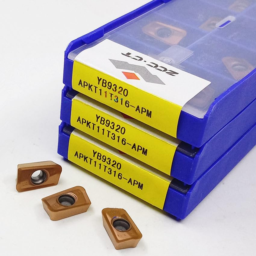 Tool Part for APKT11T312-APM YB9320/APKT11T316-APM YB9320/APKT11T320-APM YB9320 APKT11T304 APKT11T308 CNC Inserts 10pcs/Box - (Insert Width(mm): YB9320 / Angle: APKT11T304-APM/Shank Diameter: 50pcs)