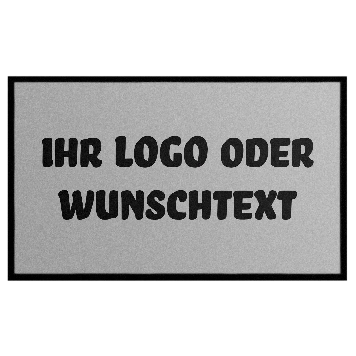 WohnDirect Wycieraczka do samodzielnego ozdobienia I prezent z Twoim imieniem / zdjęciem / logo I duży wybór, (115 x 250 cm jasnoszara)