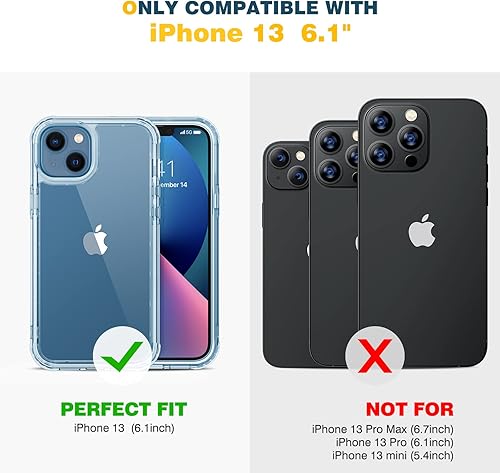 Miniatura 674 de Diaclara - Funda diseñada para iPhone 14 Pro Max, resistente, de cuerpo completo, con protector de pantalla sensible al tacto y antiarañazos + Blanco