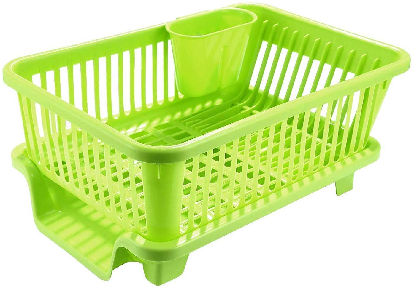 CLVJ Durable Plastic Kitchen Sink Dish Rack Drainer Drying Rack Washing