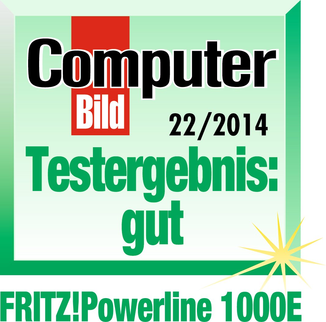 AVM FritzPowerline 1000E Set (1.200 MBit/s, ideal für HD-Streaming oder NAS-Anbindungen) deutschsprachige Version
