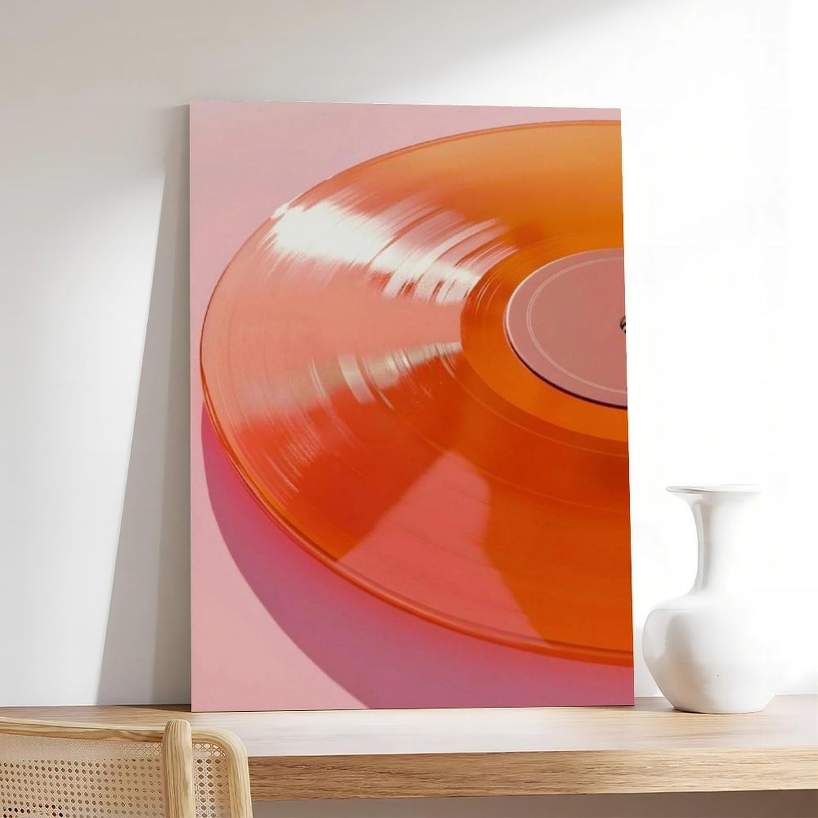 QIOTBVV Poster musicale retrò su tela, decorazione per camera da letto, ufficio, stanza, regalo, 40,6 cm L x 61 cm W