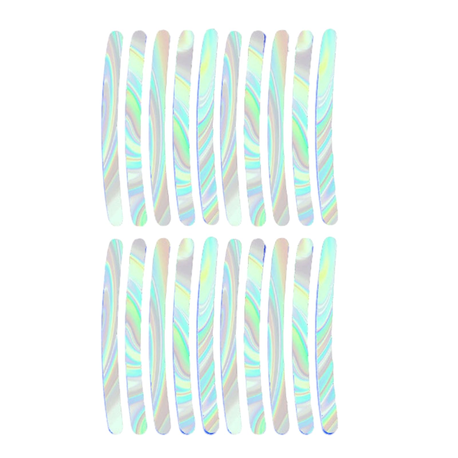 sugerou 20 Pack Reflective Wheel Stickers for Car Rims – Prismatic PVC Rim Tape for Night Visibility, Pre-Cut Safety Decals for 13-22 Inch Wheels Multicolor 20PCS