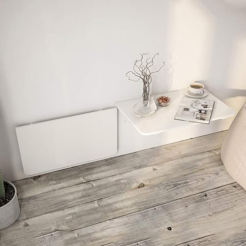 Miniatura 4 de Mesa plegable montada en la pared, escritorio flotante para computadora, mesa de comedor de cocina multifunción, banco de trabajo de lavandería,